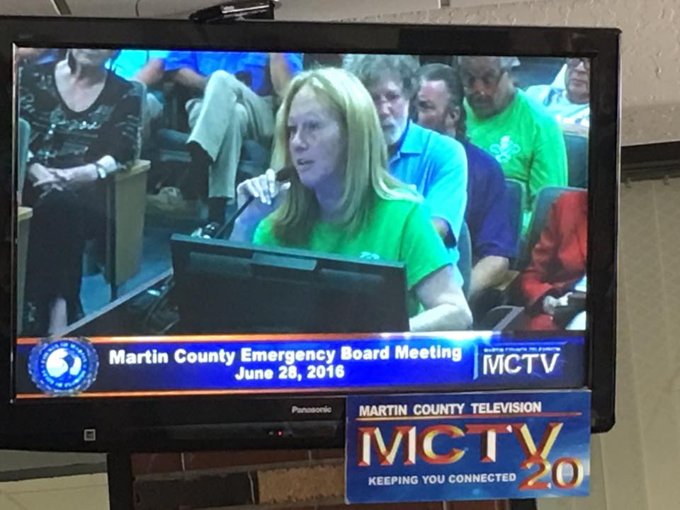 irene gomes at martin county emergency meeting