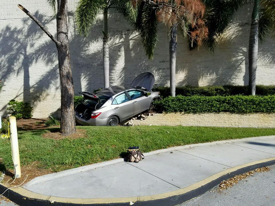 Car vs Building at Treasure Coast Mall • Local News