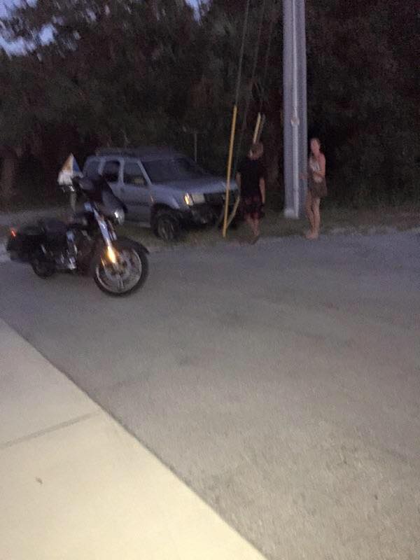 Motorist Driving on Wrong Side of Road Crashes and Hides - Treasure Coast