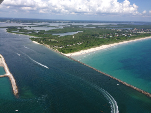 Ft Pierce Inlet takes water from C-25 not shown on the above chart. This water exits directly into the IRL at Taylor Creek and Marina. 8-23-15. (Ed Lippisch)