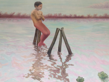 Half dolphin half boy. Mural Lima 2015.